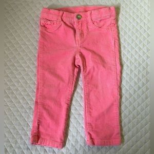 Gymboree Infant Girls Hot Bright Pink Corduroy Long Pants Size 12-18 months